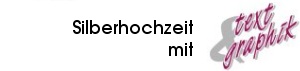 Logo silberhochzeit.text-u-graphik.de